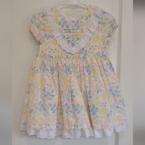 Joie Kids Dress with Yellow and Blue Floral Design